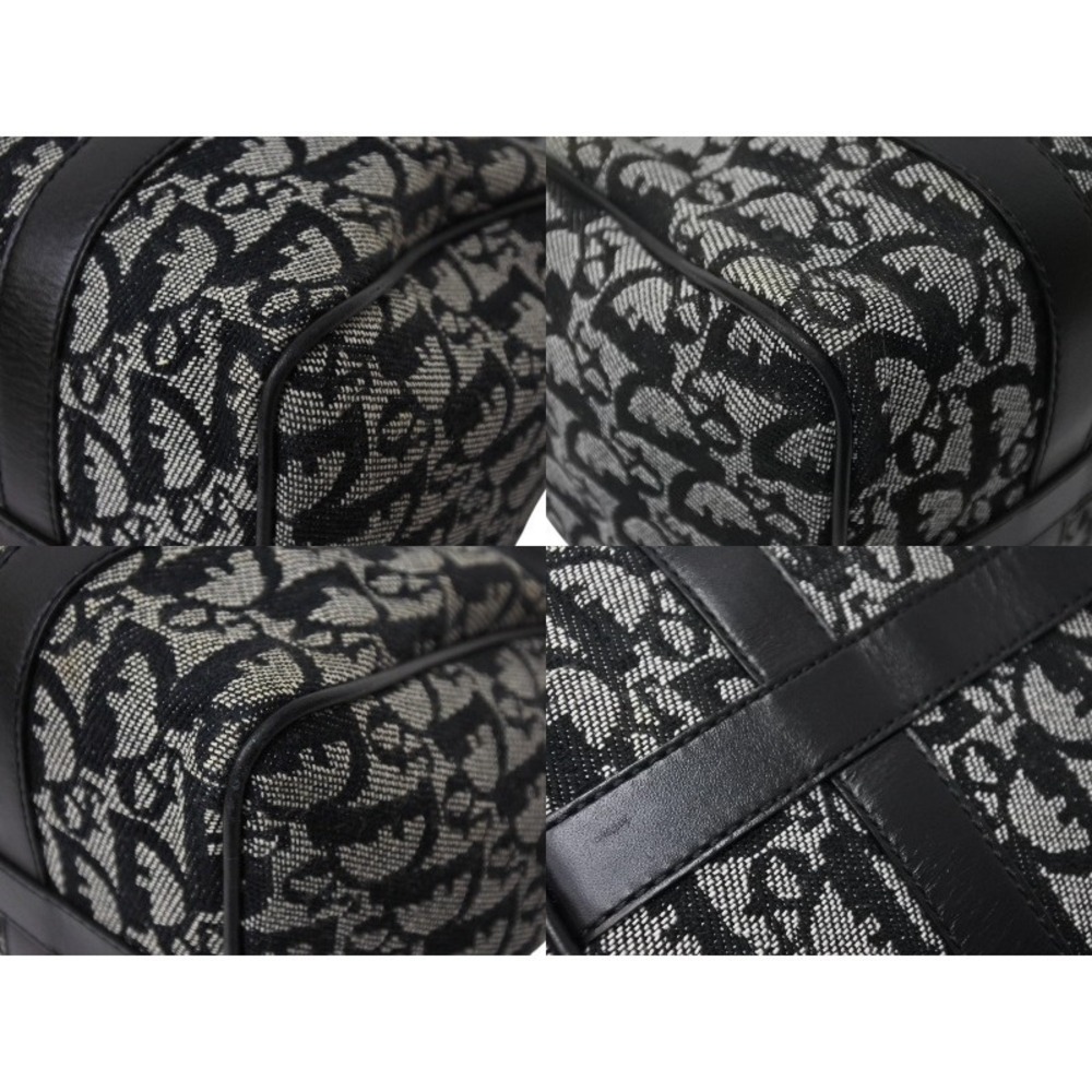 Christian Dior Trotter Canvas Leather Handbag Black - Picture 7 of 9